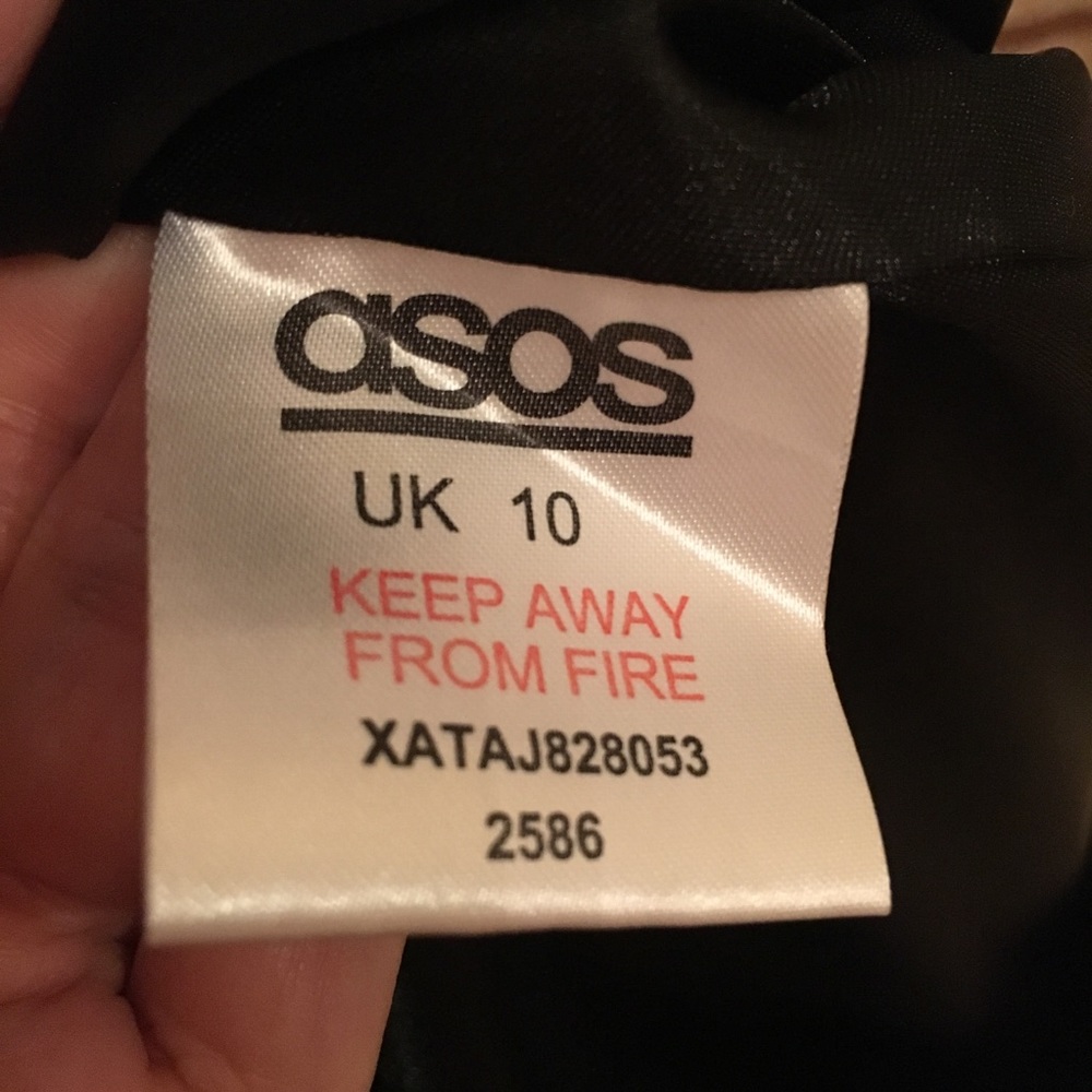 ASOS Women Maternity Black Wool Blend Peacoat Jacket Size 6 - Picture 4 of 6